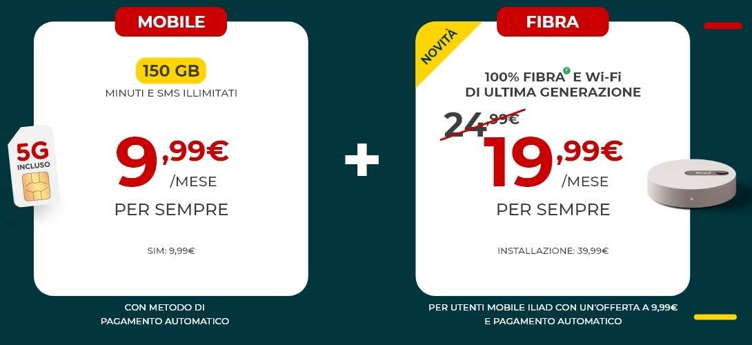 Iliad fibra wifi a 15,99 al mese conviene? Il confronto con gli