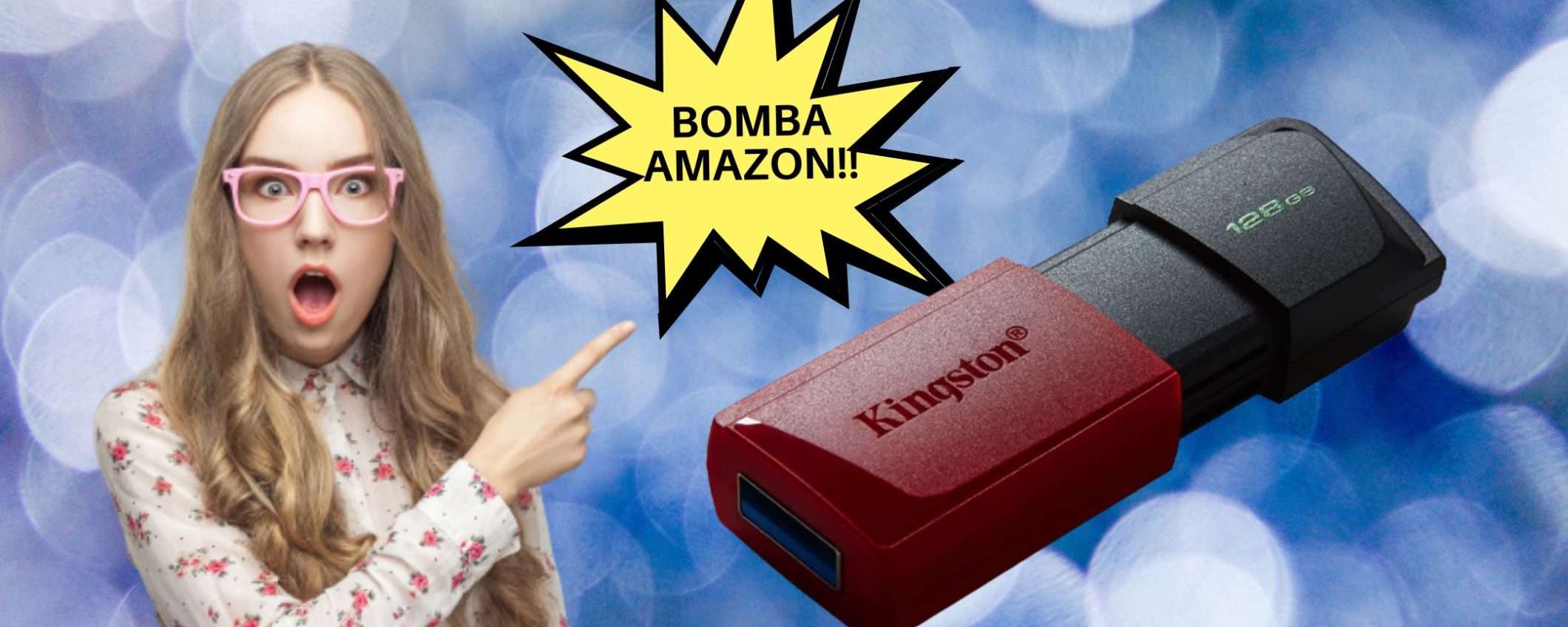 Chiavetta USB da 128 GB, a questo prezzo è irresistibile, BOMBA AMAZON