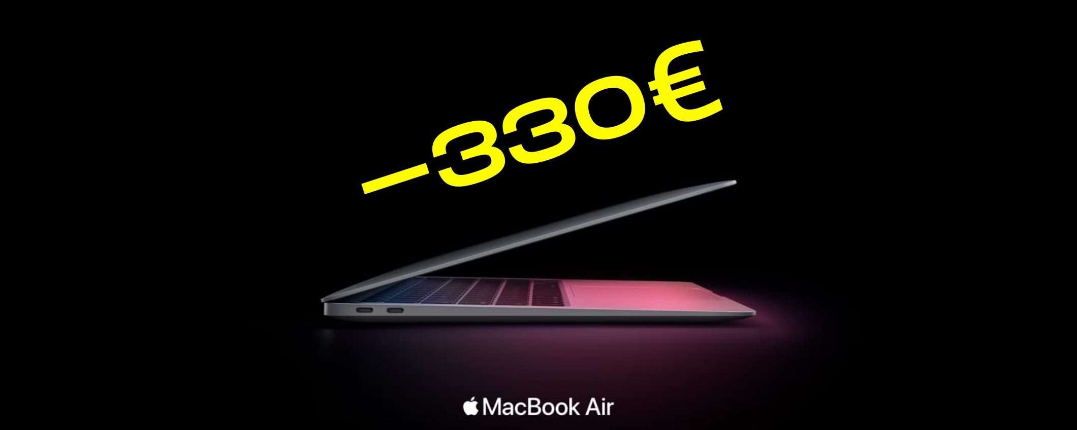 MacBook Air: sconto FOLLIA su Amazon, risparmi 330 euro e lo paghi a rate