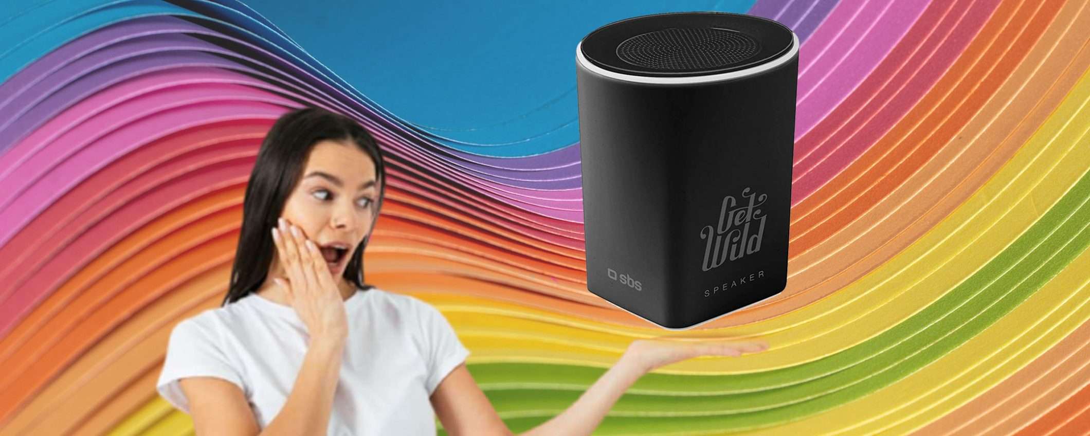 Mini Speaker Bluetooth in offerta su Amazon, sconto del 36%