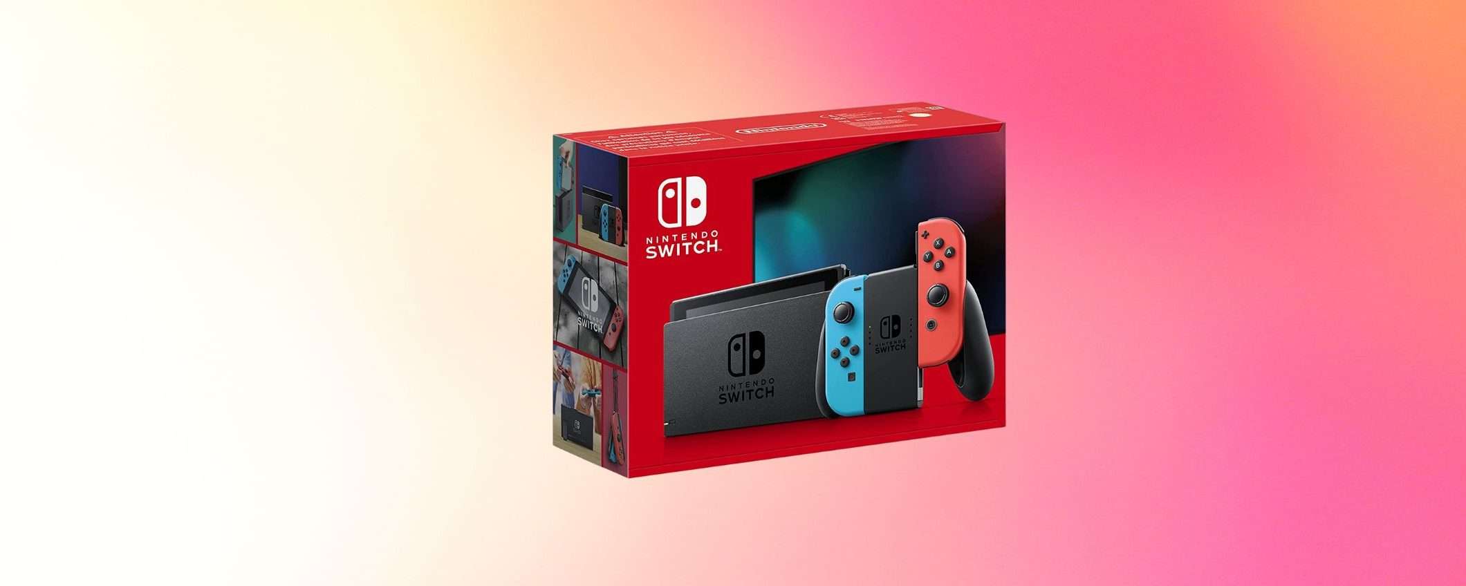 Nintendo Switch in offerta e consegna IMMEDIATA su Amazon (-56€)