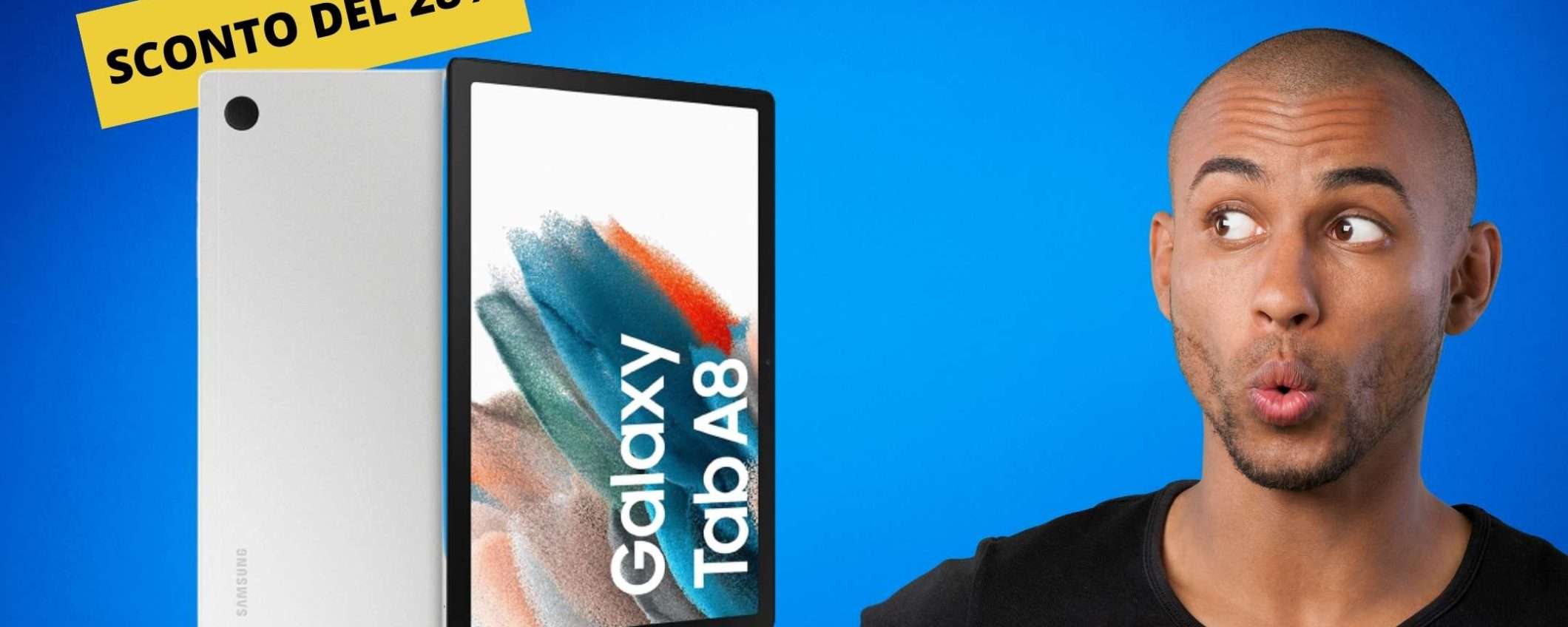 Samsung Galaxy Tab A8: un signor tablet oggi ad un prezzo vergognosamente basso