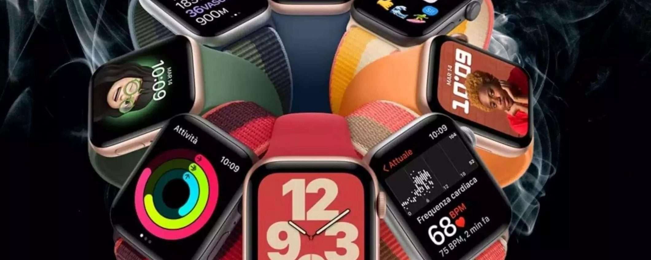 Apple Watch SE (2022): 40 euro di sconto sulla versione da 44mm (anche a rate)