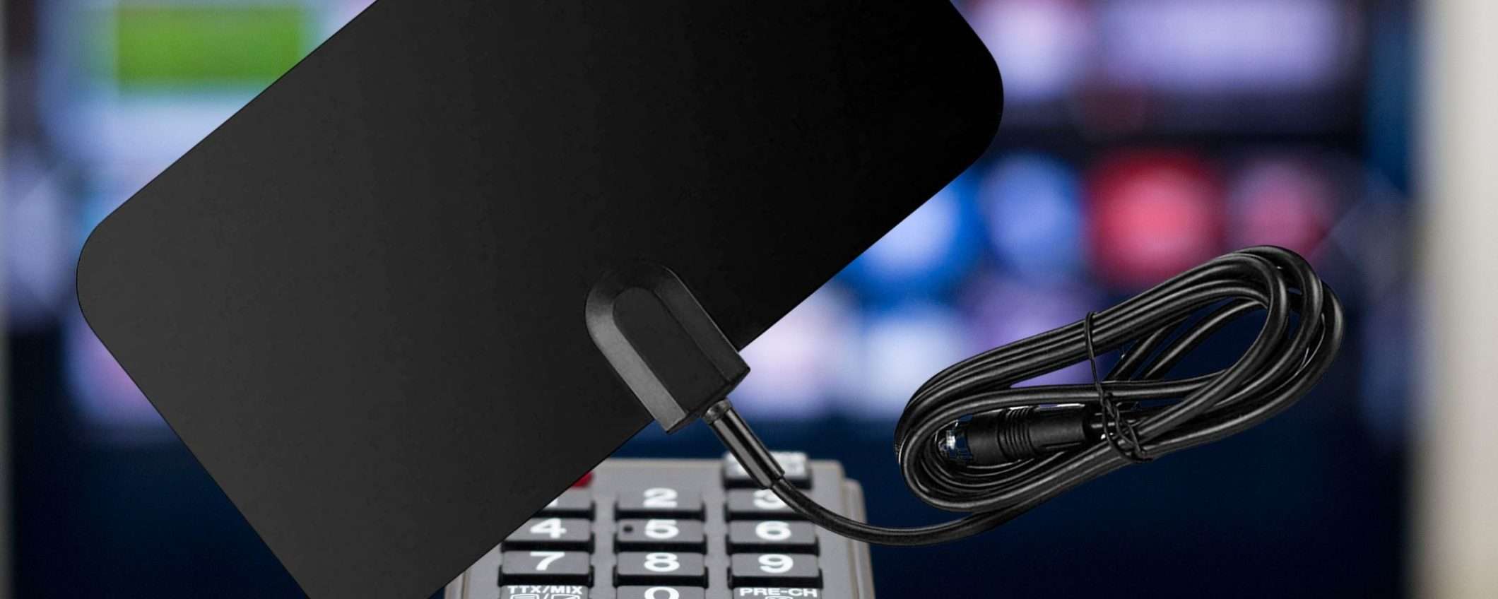 Solo 4€ per l'antenna TV da interno: torna a guardare la televisione