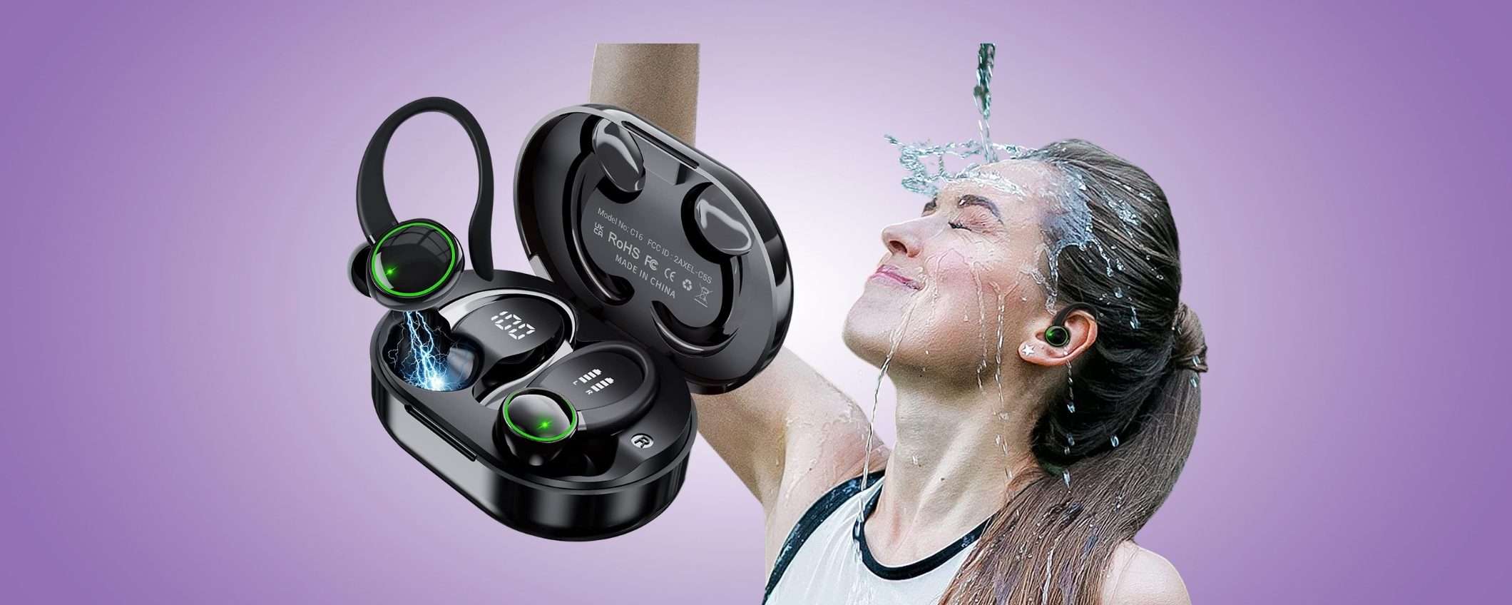 Auricolari Bluetooth PERFETTI per fare sport a MENO di 25€