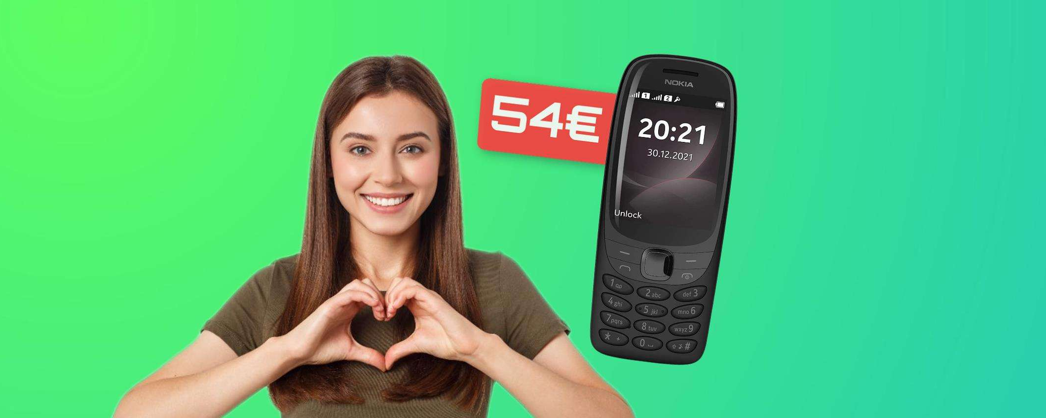 Nokia 6310, lo STORICO cellulare in versione moderna è tuo a 54€