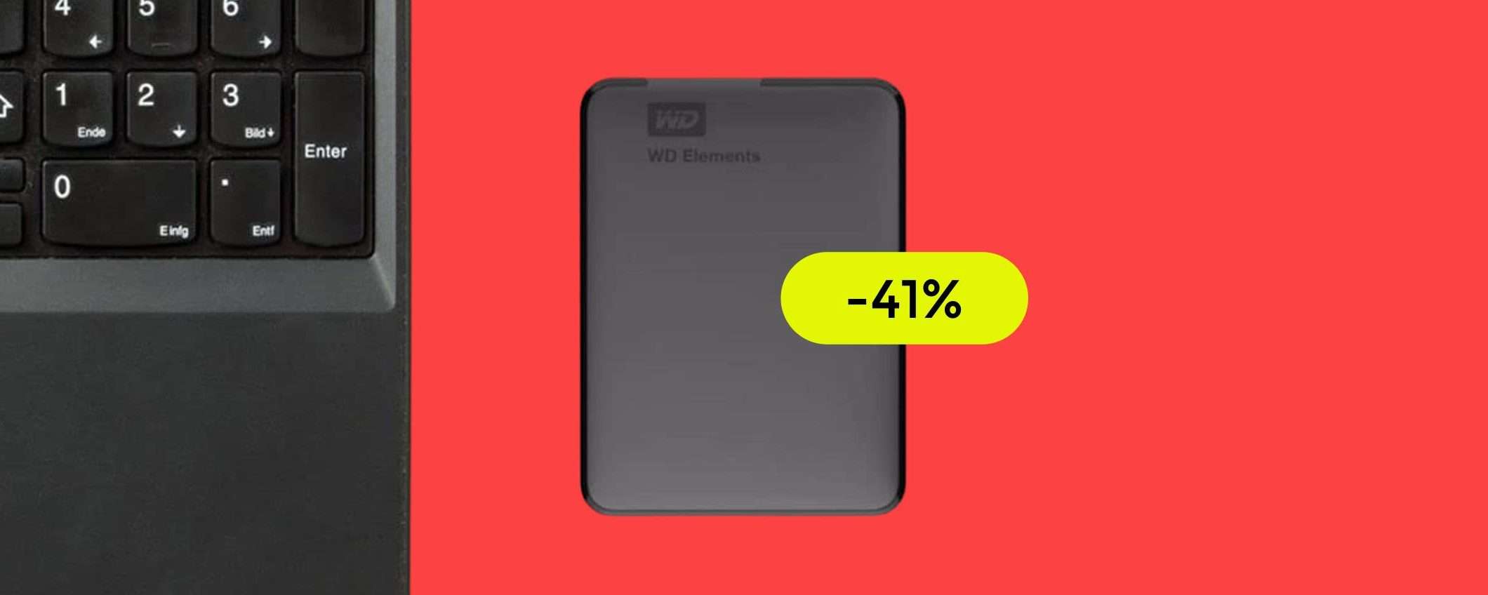 Hard disk esterno 2TB: il più POTENTE da acquistare con soli 70€