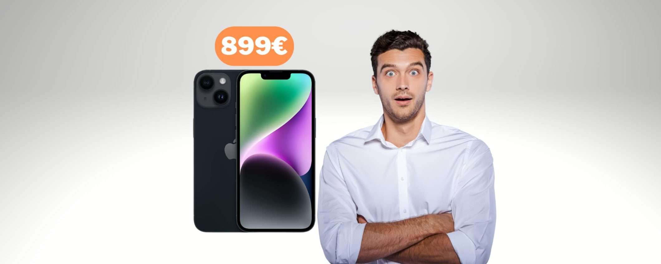 iPhone 14 in offerta sotto i 900 euro per la promo San Valentino Days di Unieuro (anche a rate)