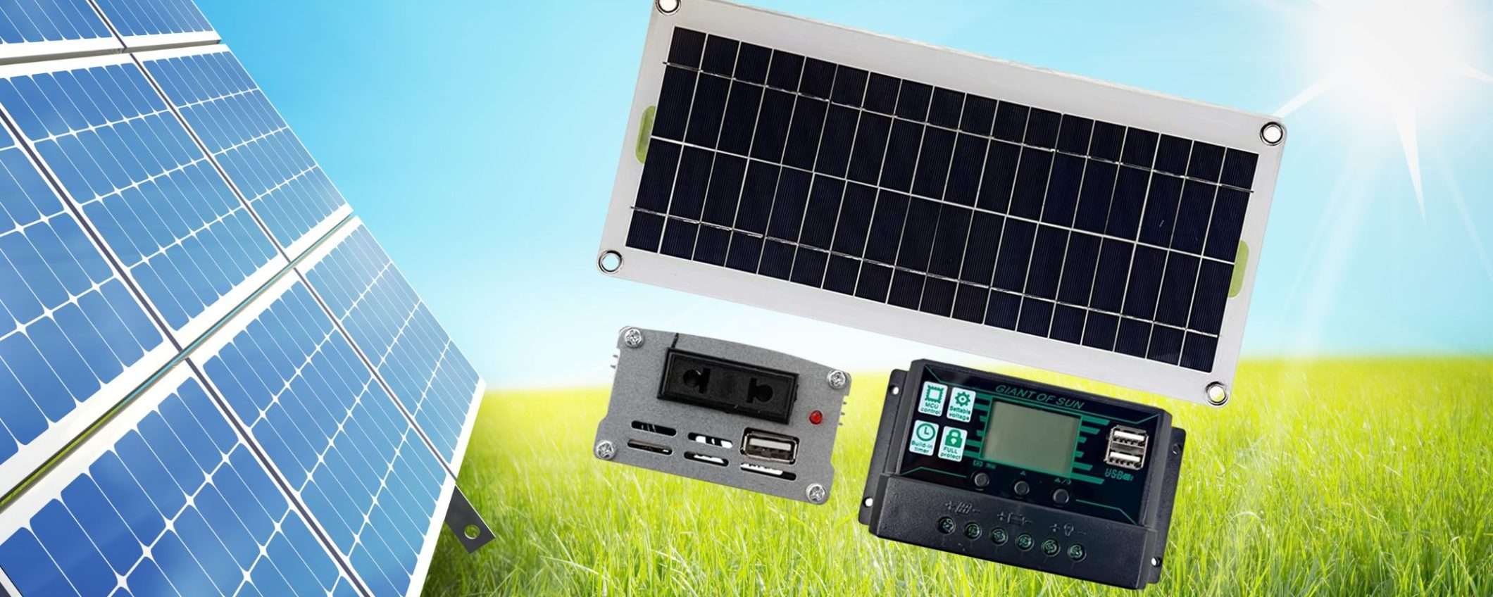 Kit fotovoltaico con INVERTER a 51€: perfetto per alimentare oggetti tech