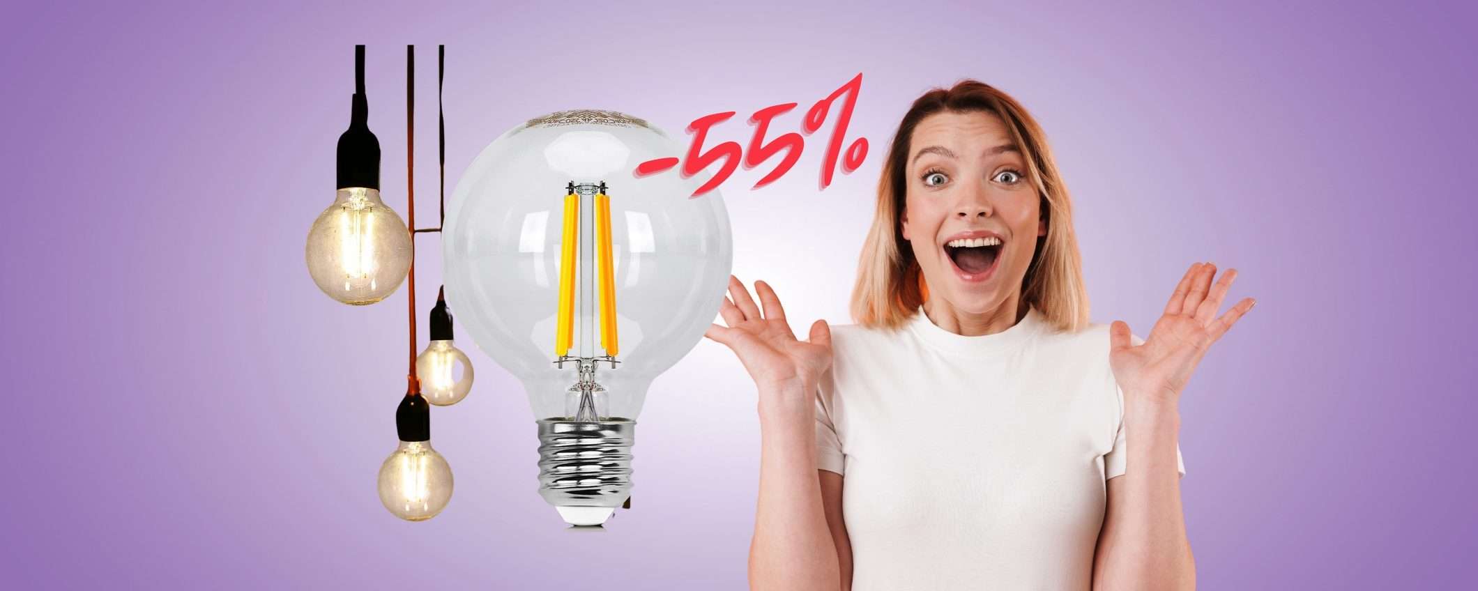 Lampadina smart vintage al 55% in MENO su Amazon