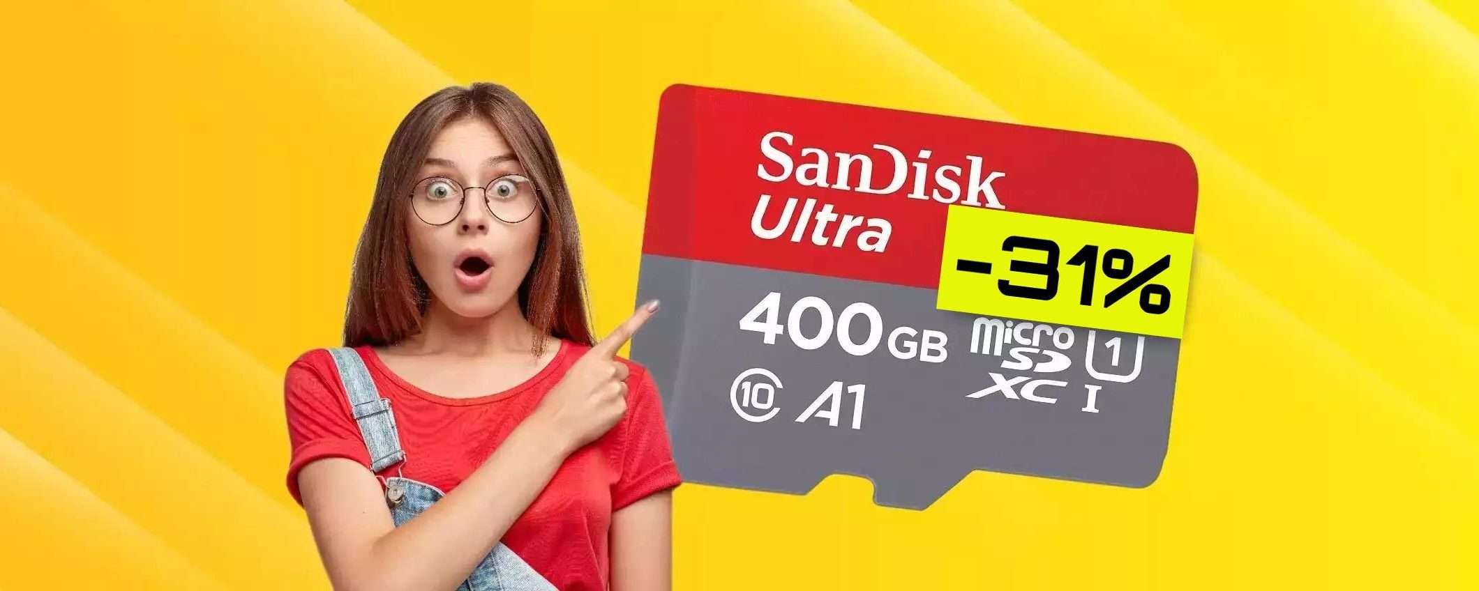 MicroSD 400GB: non troverai di meglio con appena 60 euro