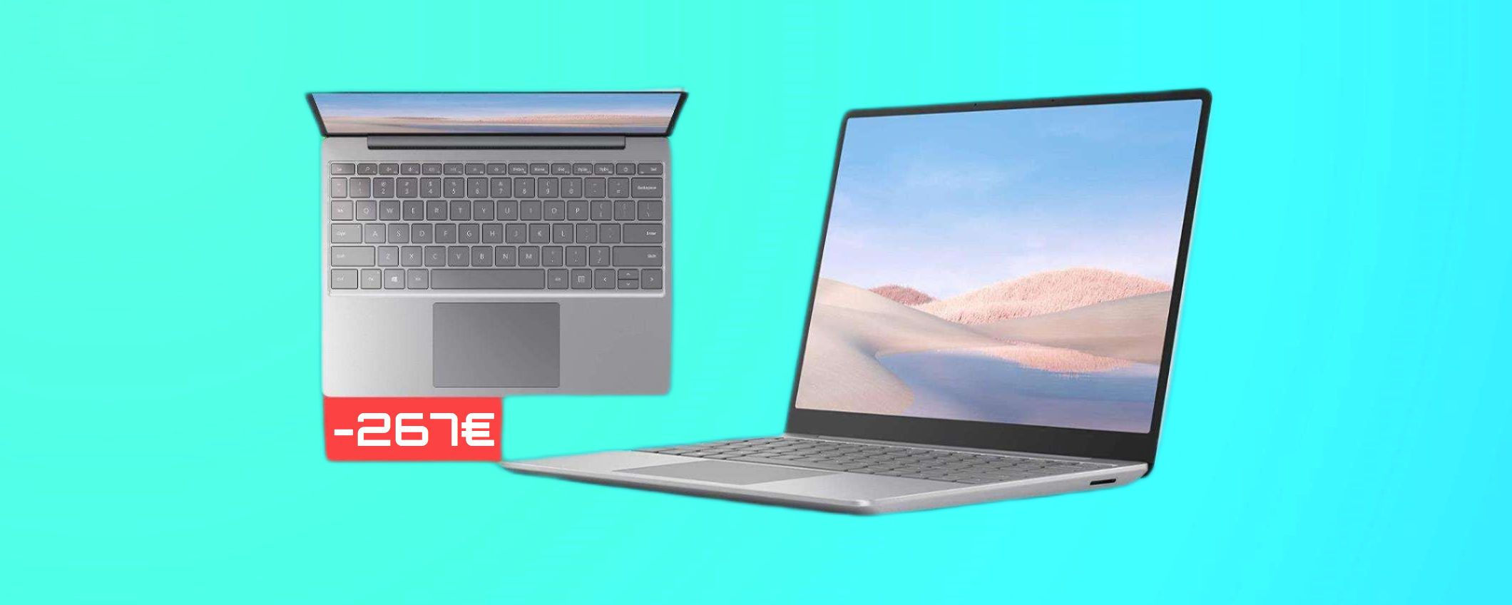 Microsoft Surface Laptop Go: il prezzo CROLLA su Amazon (-267€)