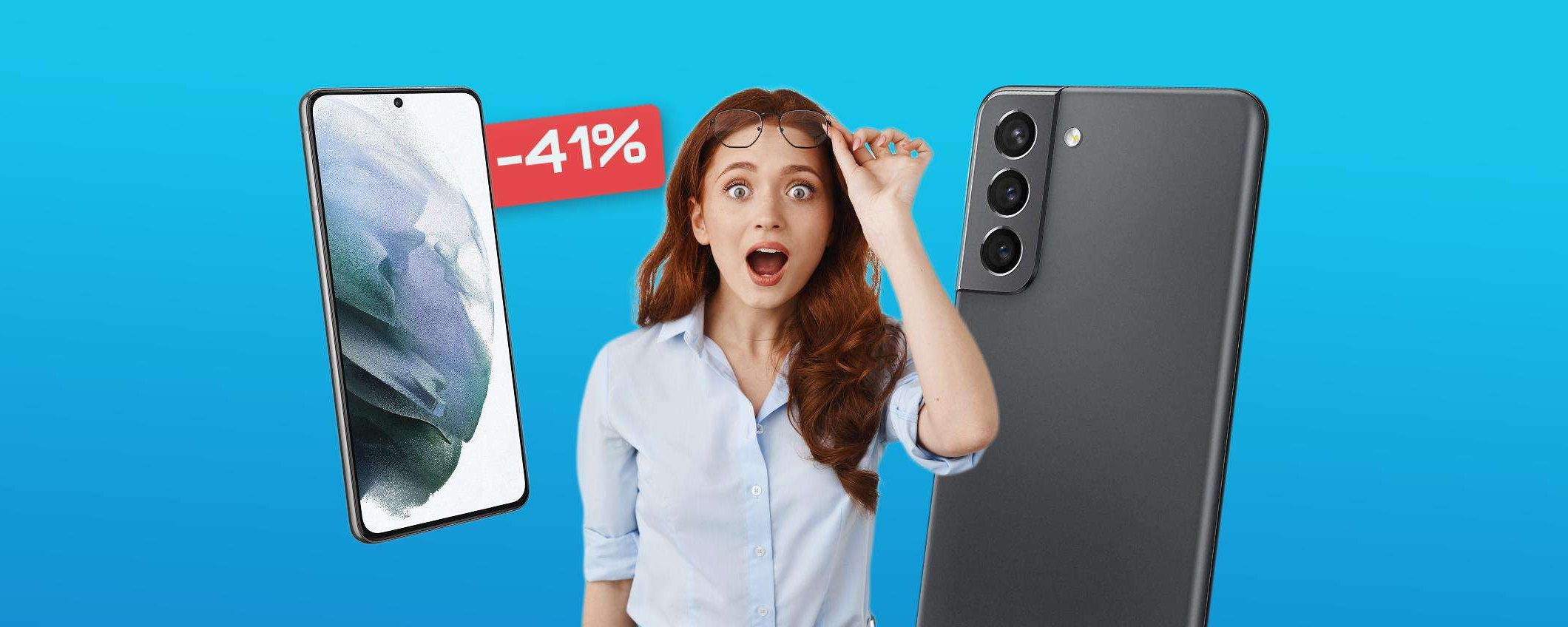 Samsung Galaxy S21 5G, il prezzo CROLLA su Amazon: SCONTO 41%