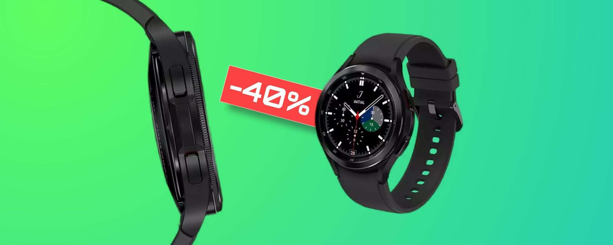 Galaxy Watch 4 Classic è la BOMBA del giorno: mega sconto del 40%