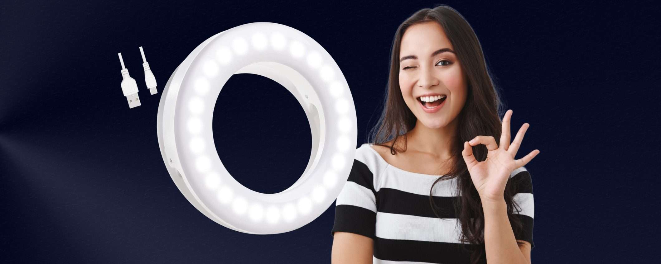 Mai più selfie brutti: con questa Ring Light SPLENDI in ogni scatto