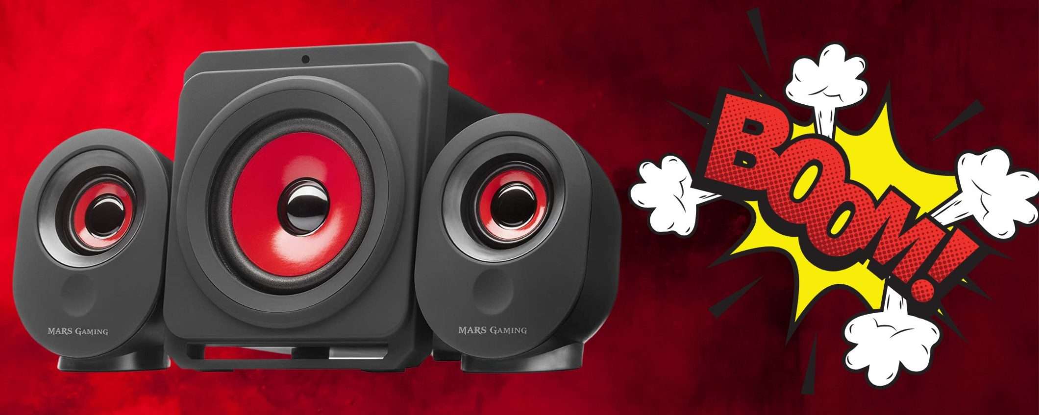 Kit altoparlanti potentissimi con subwoofer: set 5 in 1 a prezzo SHOCK su Amazon (19€)