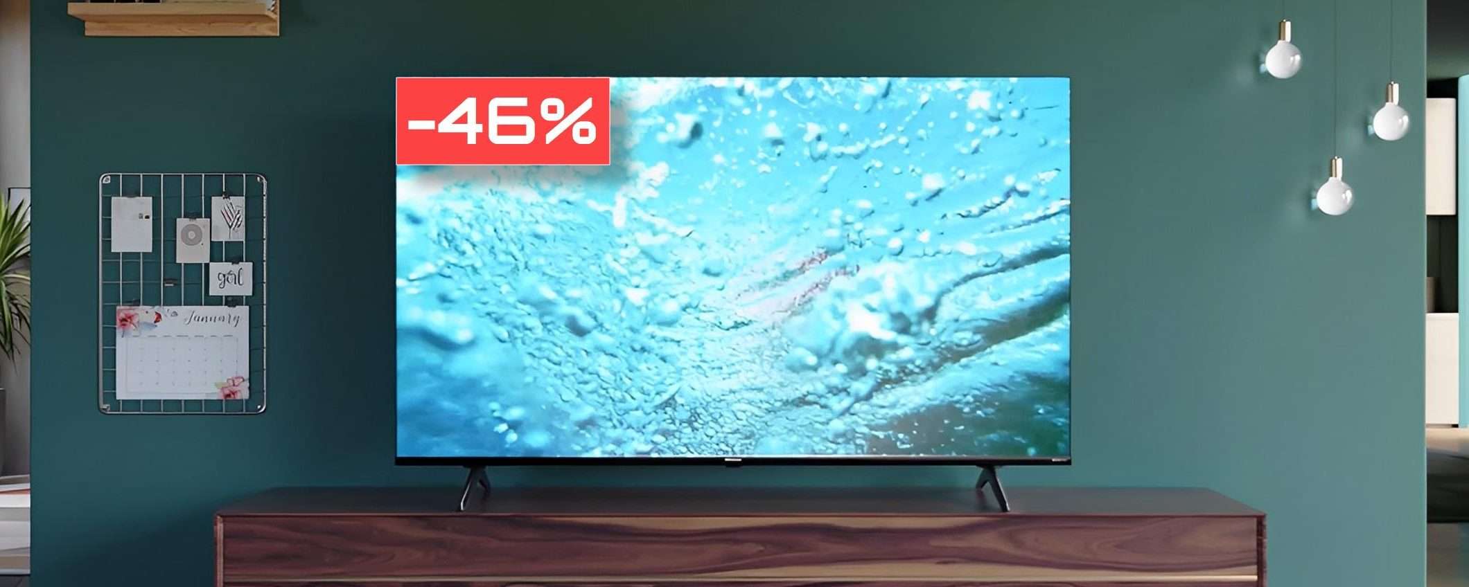 Smart TV 4K Hisense 43'' a quasi METÀ PREZZO: follia Amazon (-250€)