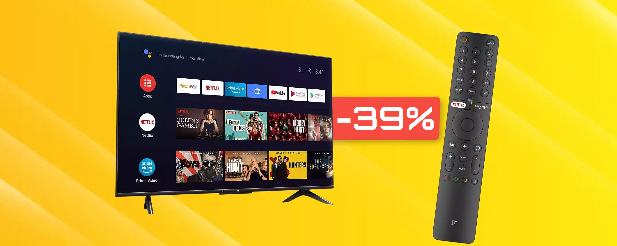 Smart TV 4K Xiaomi da 55 pollici: un affare col SUPER SCONTO di 255€