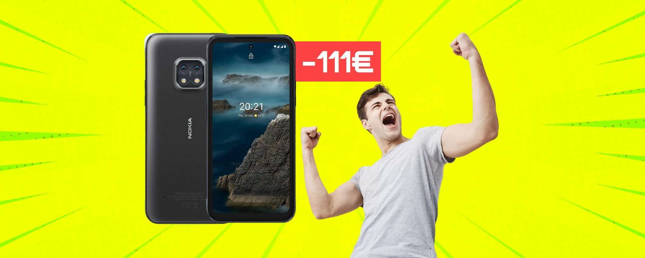 Smartphone Nokia 5G impossibile da distruggere: offerta BOMBA (-111€)