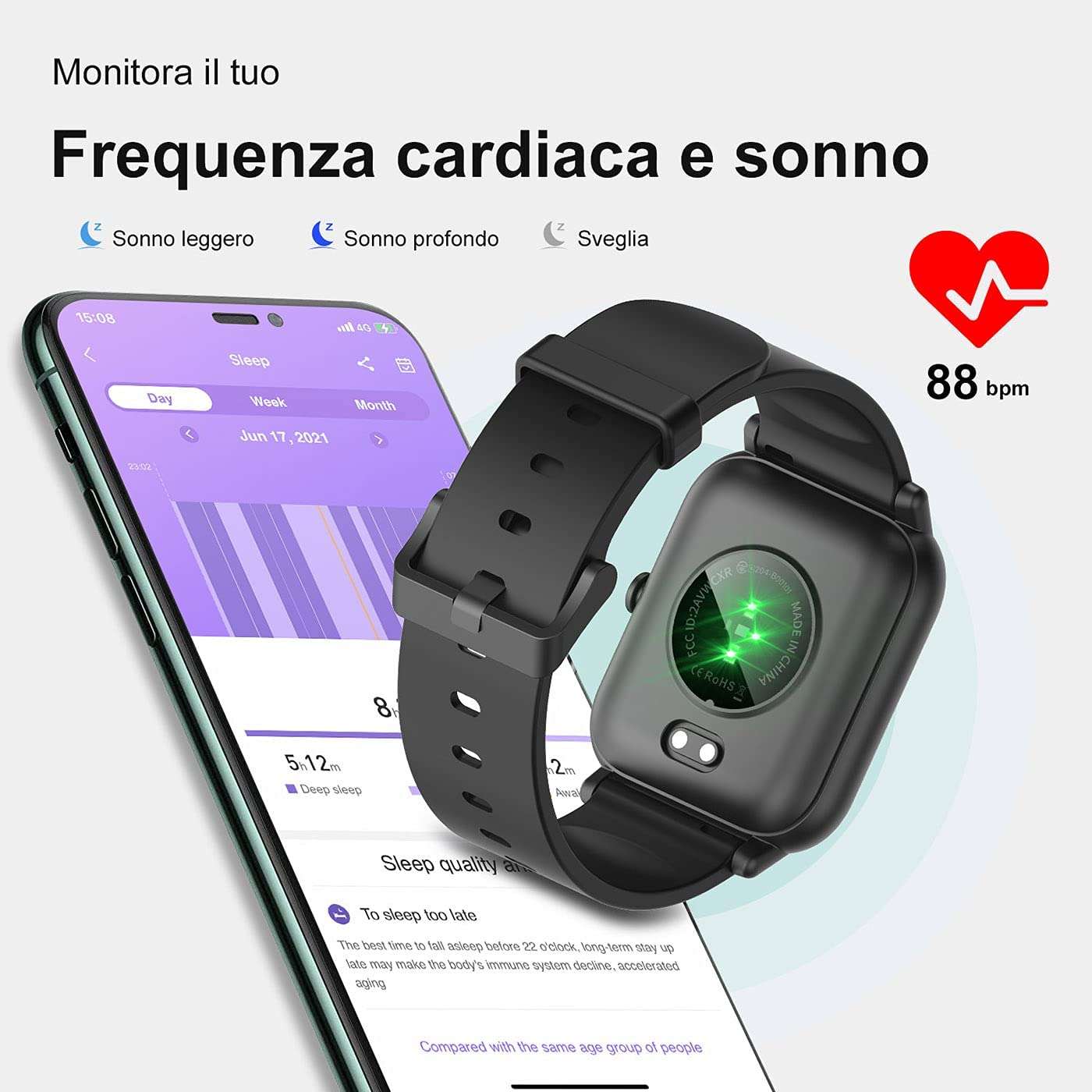 smartwatch-elegante-impermeabile-2-cinturini-monitoraggio