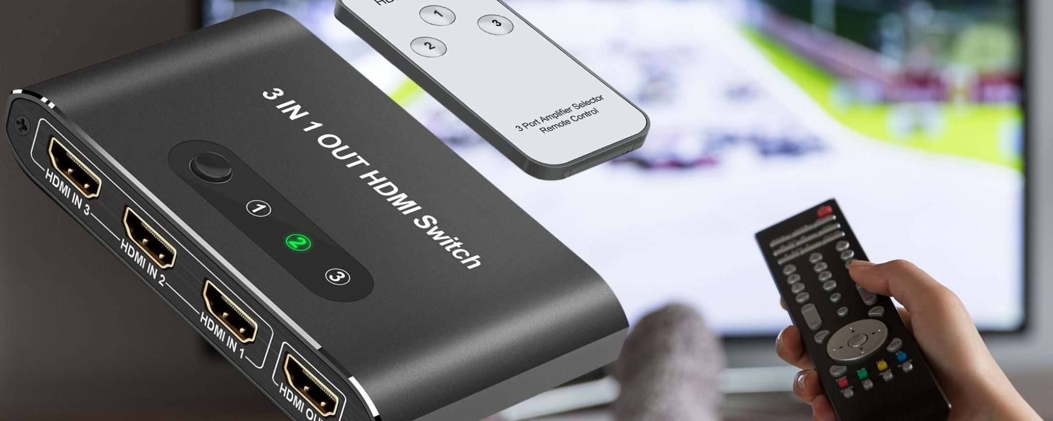 Raddoppia le porte HDMI con questa GENIALATA: bastano 9€ su Amazon