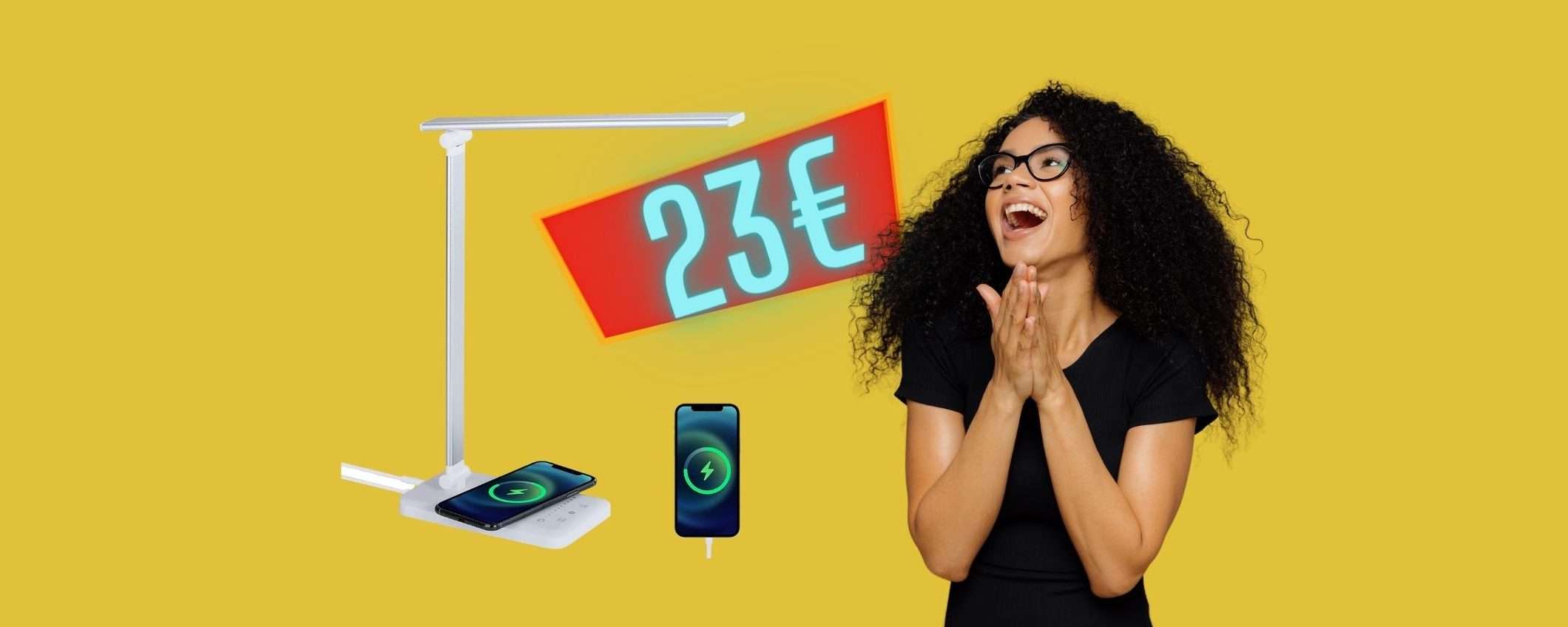 Torna in OFFERTA la mitica lampada con ricarica wireless a circa 23€