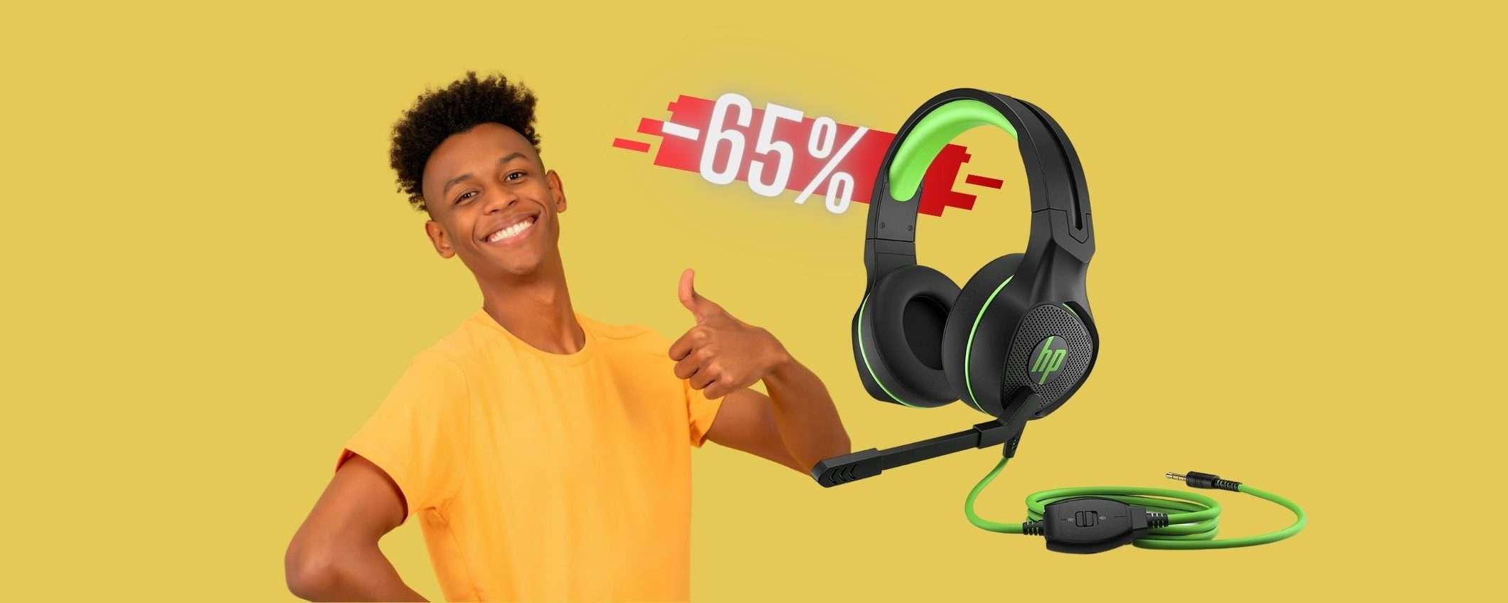 Torna lo SCONTO FOLLE per le cuffie gaming HP Pavilion (-65%)