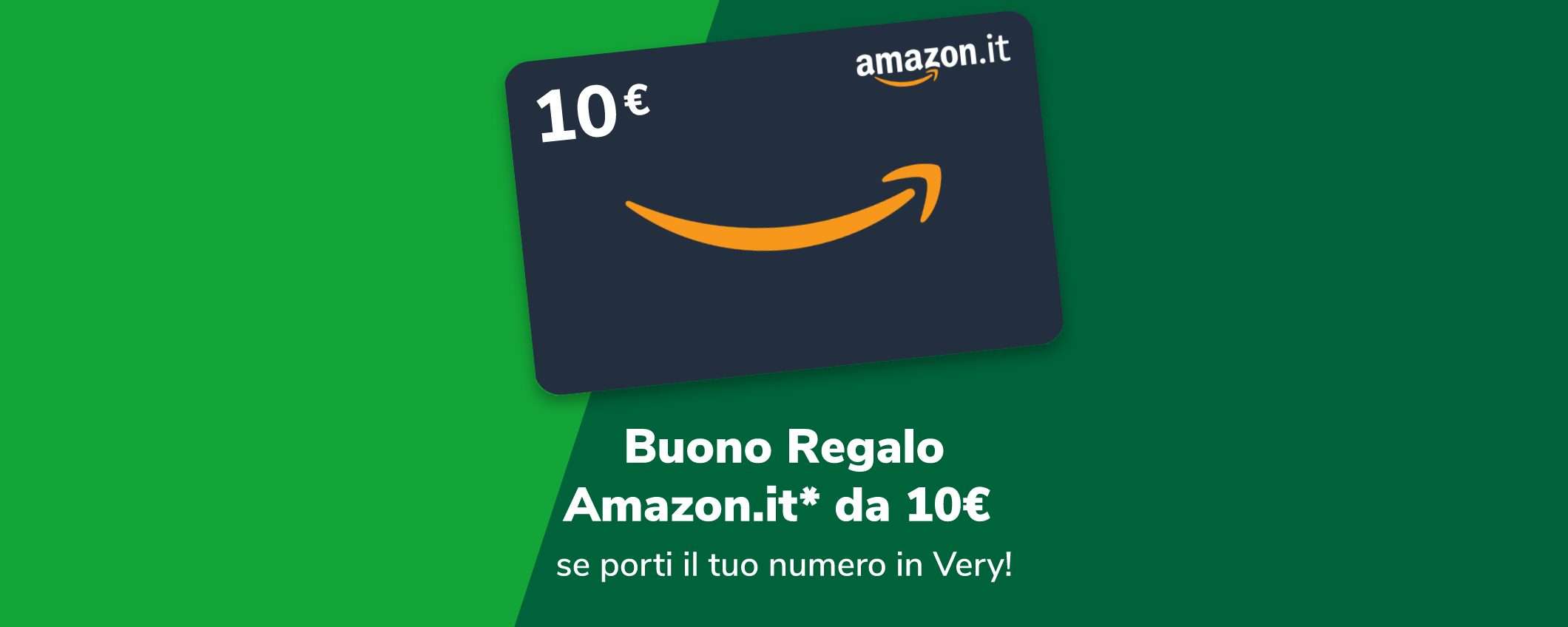 Very Mobile: PROMO e Buono Amazon da 10€