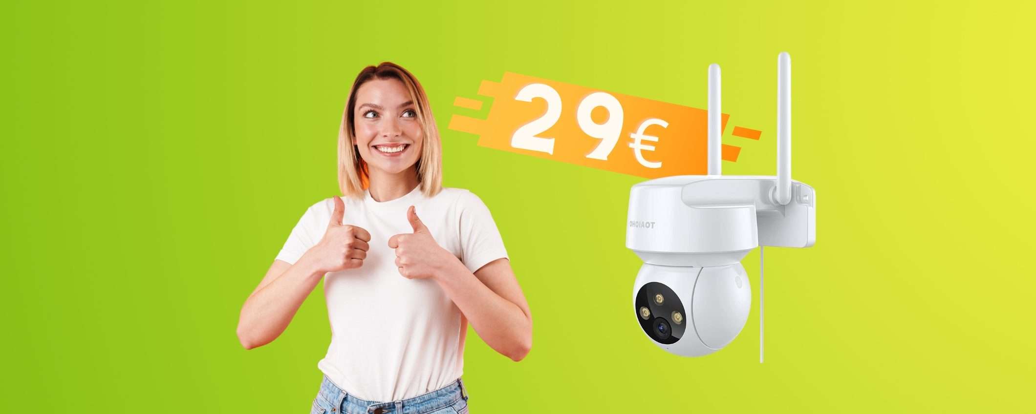 Videocamera di sorveglianza: casa sicura a prezzo MINI (29€)