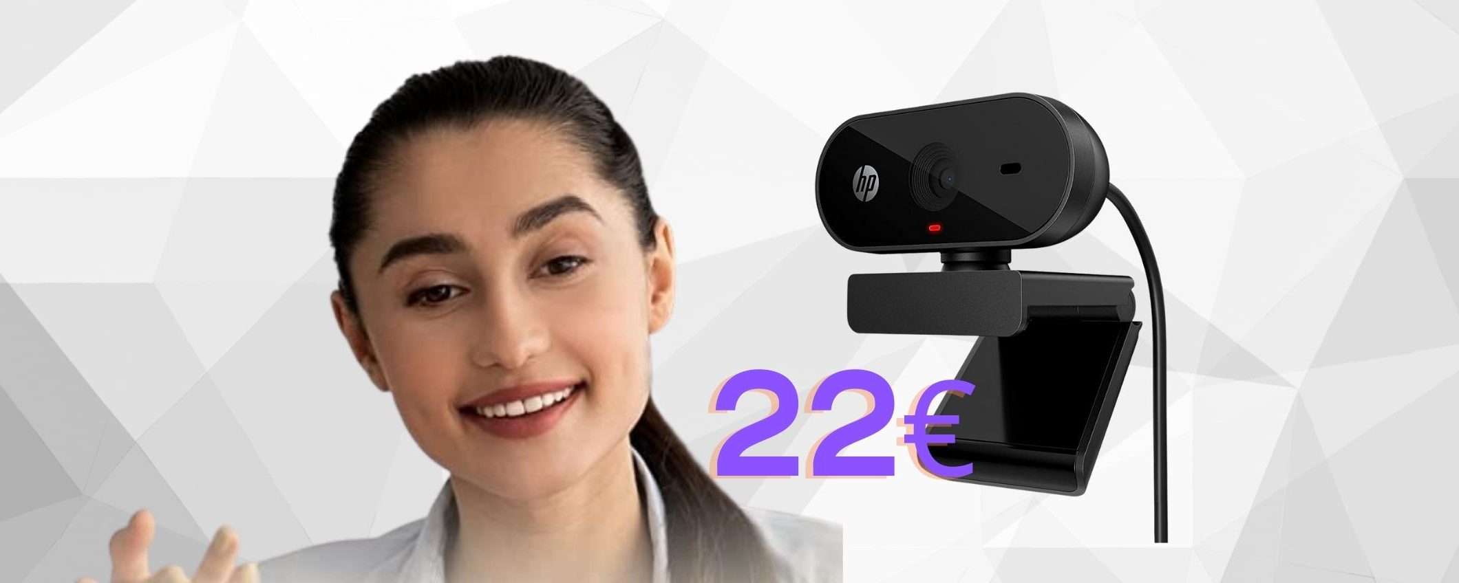 Webcam HP con correttore e microfono a prezzo REGALO (-48%)