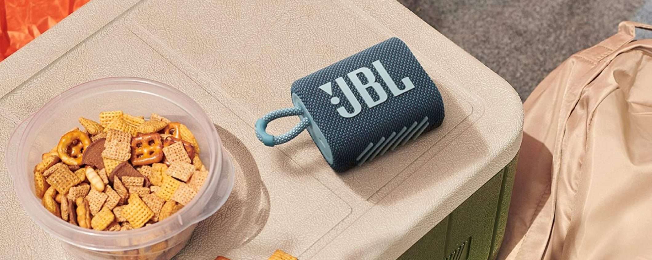 Speaker Bluetooth JBL GO 3: piccolo, potente e oggi anche SUPER economico