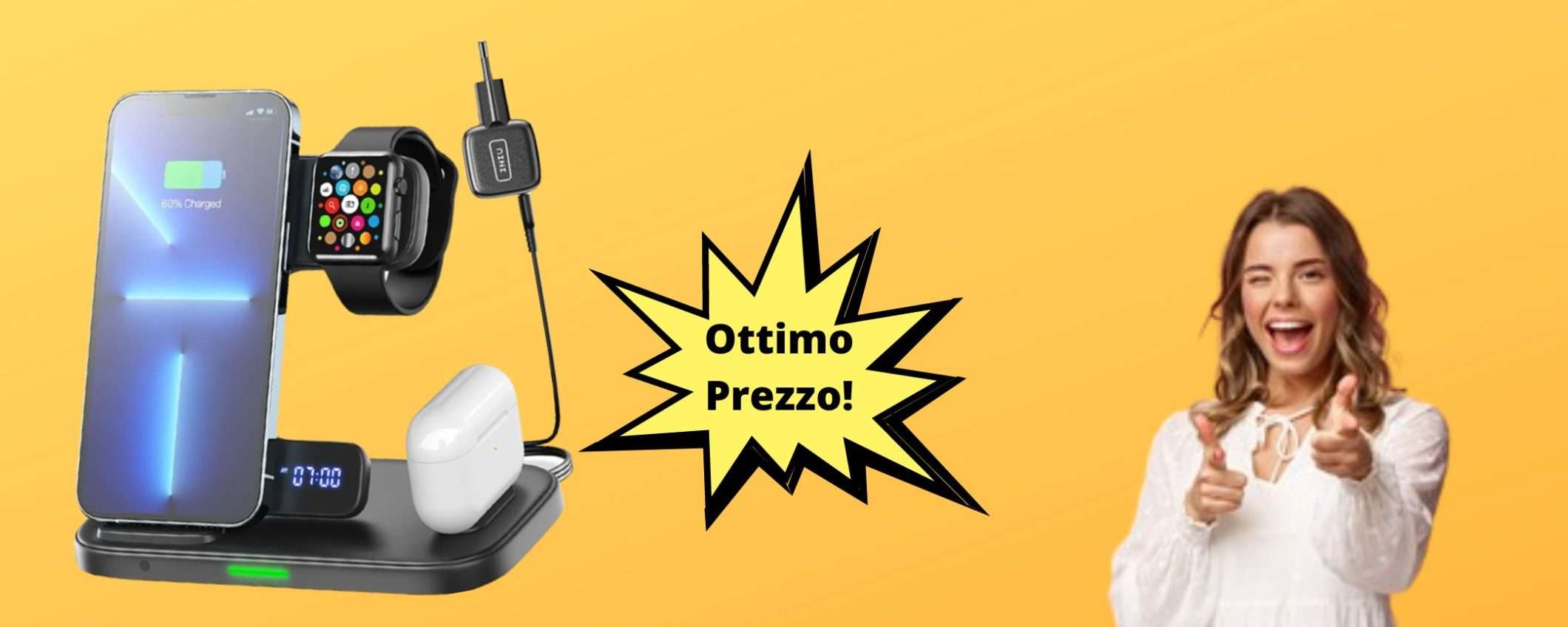 Caricatore wireless ora a METÀ PREZZO solo su Amazon