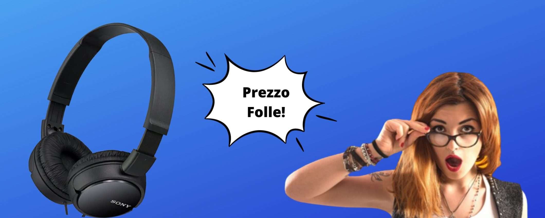 Cuffie on-ear Sony ad un PREZZO FOLLE solo su Amazon (9€)