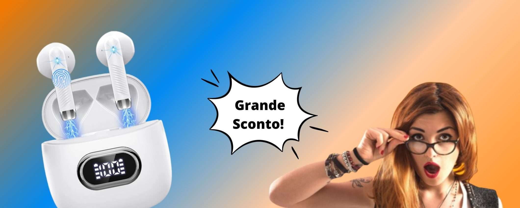 Cuffie senza fili con uno sconto di oltre il 65% solo su Amazon