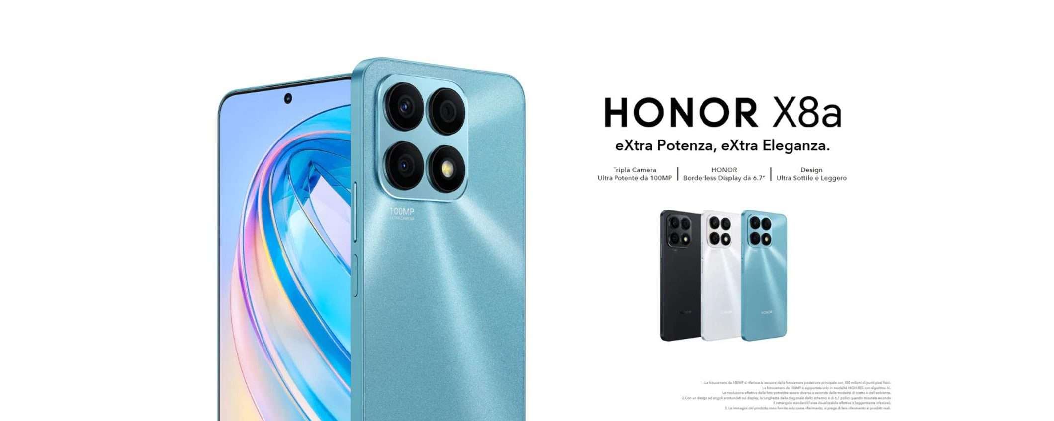 Honor X8a è disponibile in Italia con fotocamera da ben 100MP