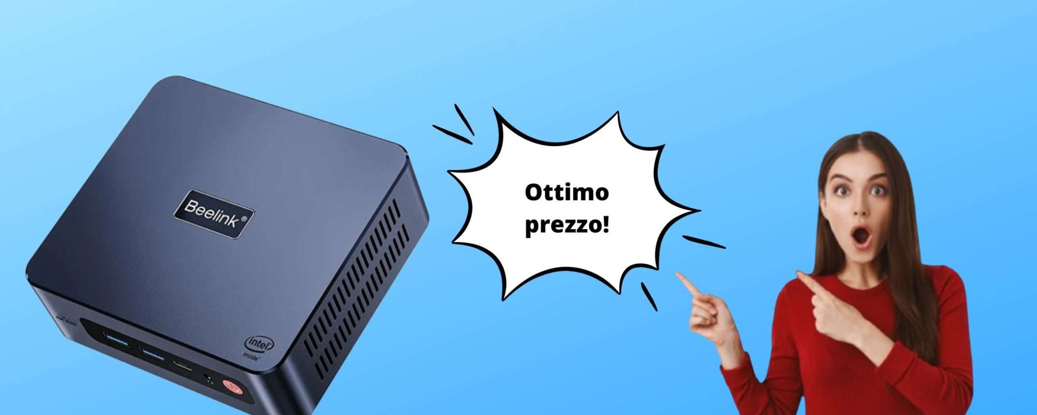 Questo mini PC ti stupirà, ora con 100€ di sconto su Amazon