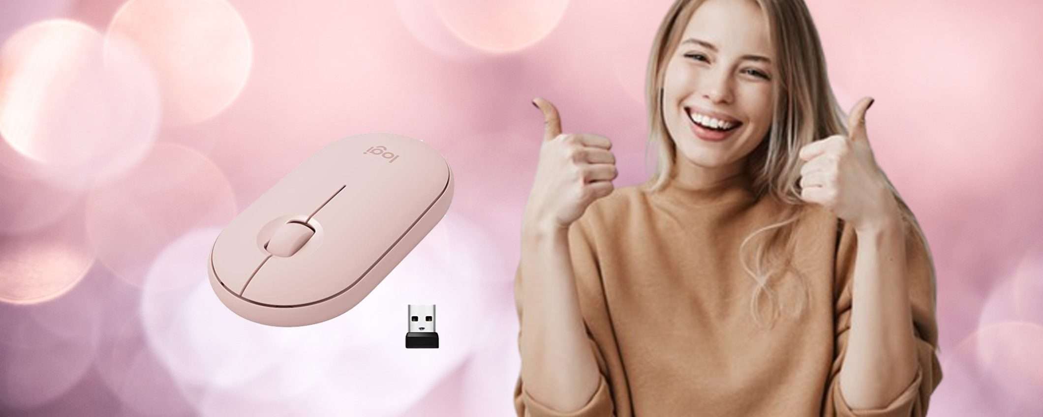 Mouse Pebble della Logitech oggi tuo con sconto TOP del 55%