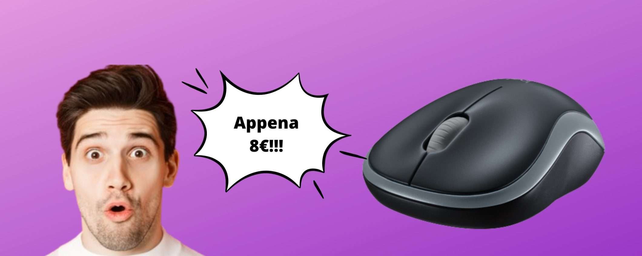 Mouse wireless Logitech ad appena 8€, BOMBA AMAZON