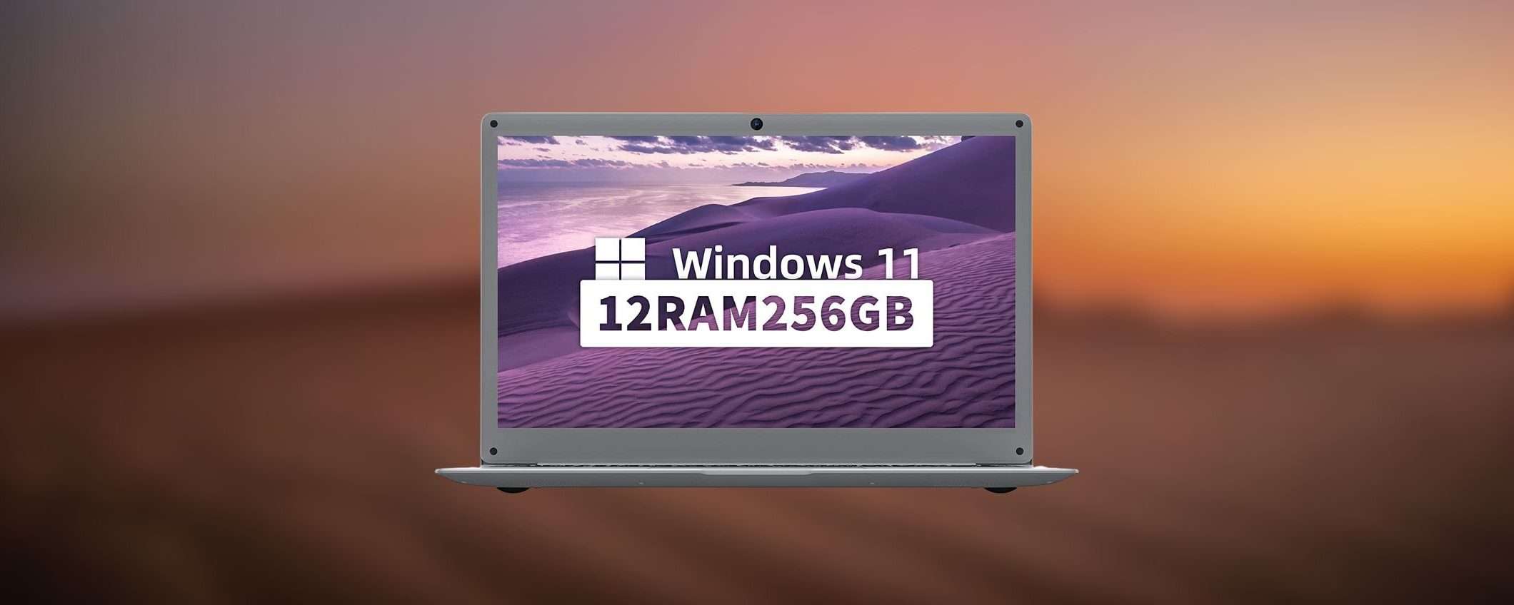 Notebook con Windows 11, 12GB RAM e SSD 256GB: FOLLIA AMAZON (-600€)