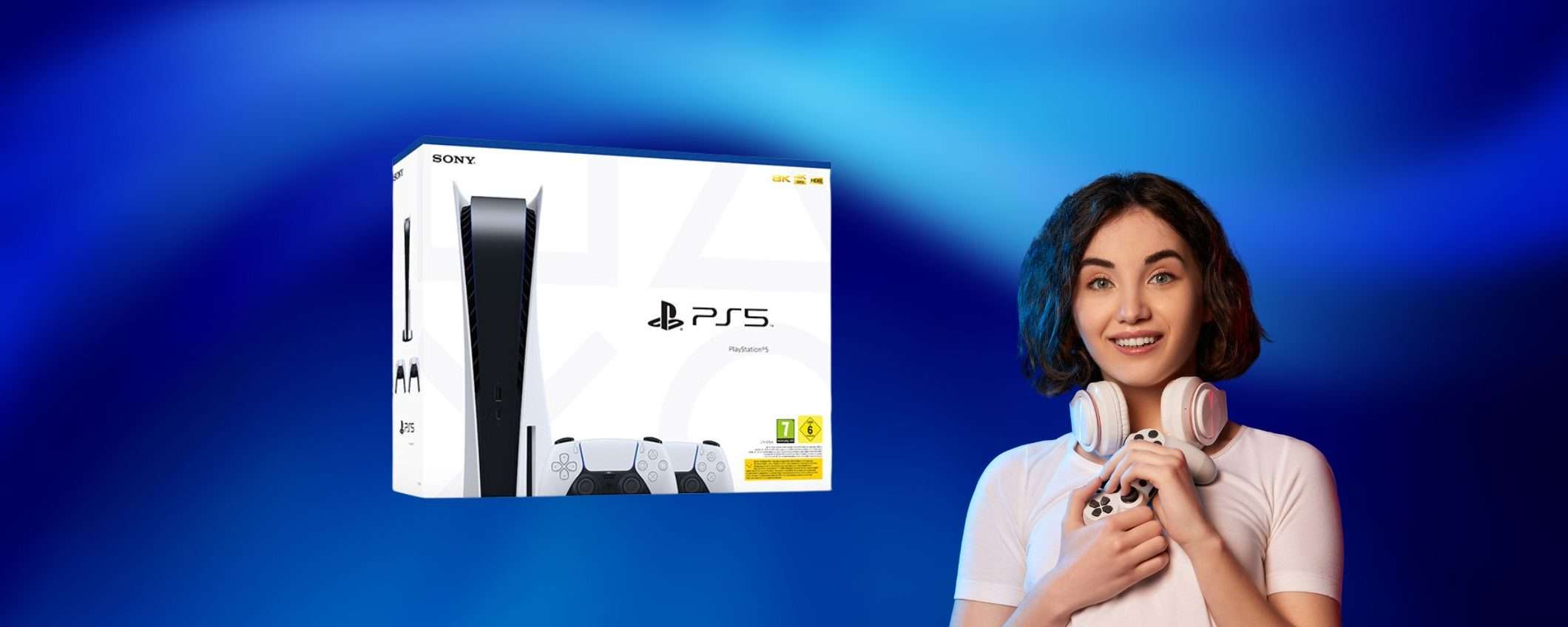 PS5 con secondo DualSense disponibile su Unieuro: spedizione GRATIS