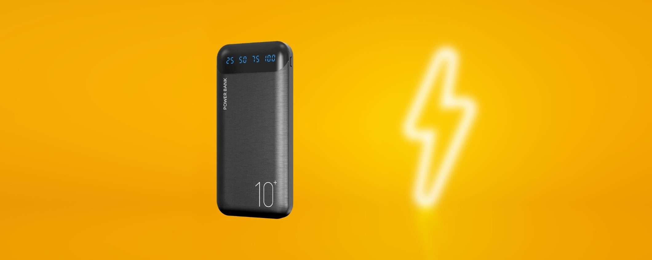 Solo 12€ per questo piccolo powerbank da 10000mAh ultraversatile