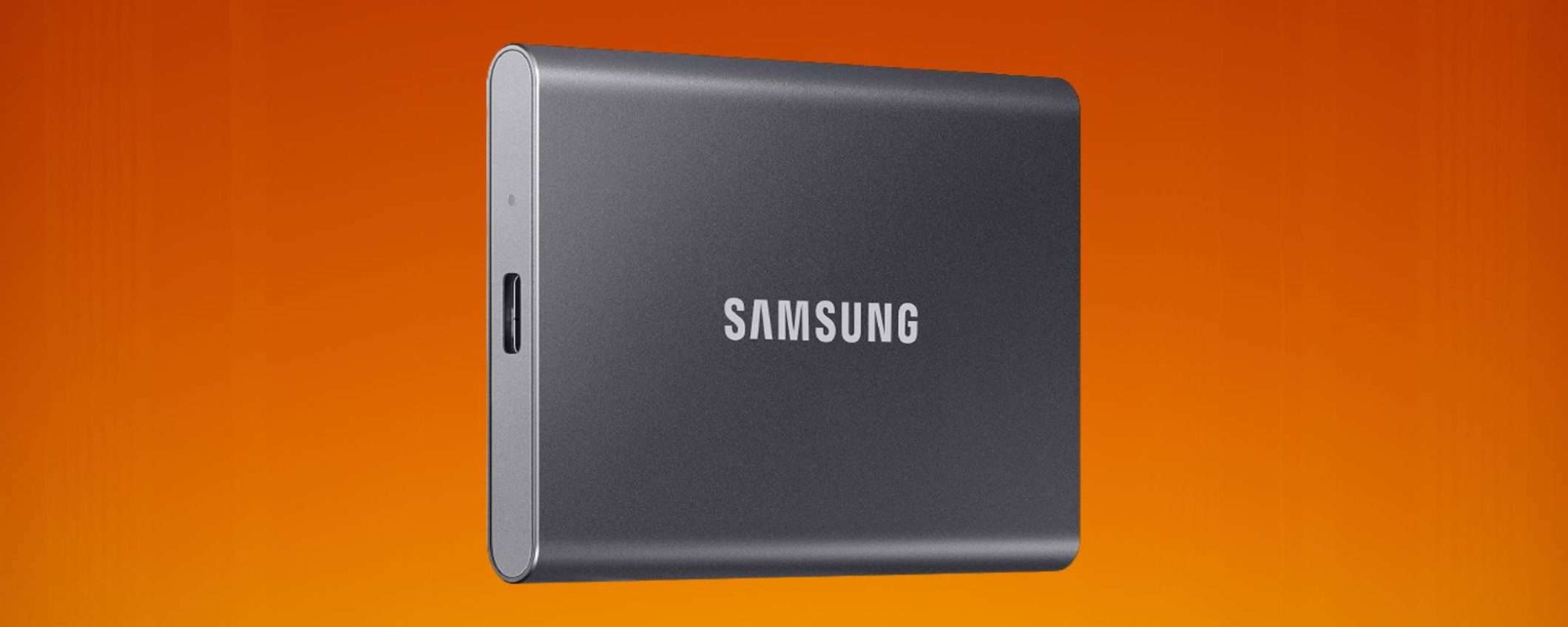 SSD portatile Samsung in super offerta, il prezzo è crollato del 54%