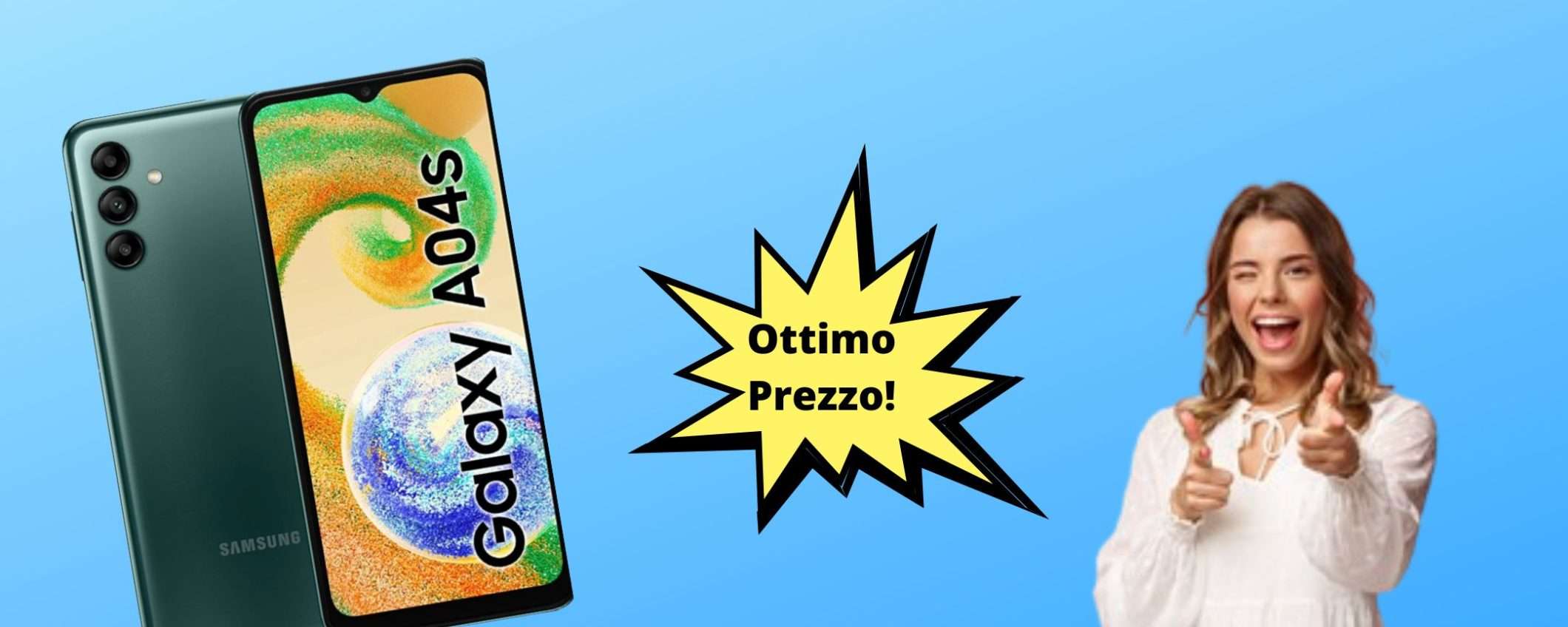 Samsung Galaxy A04s, ora ad un ottimo prezzo su Amazon