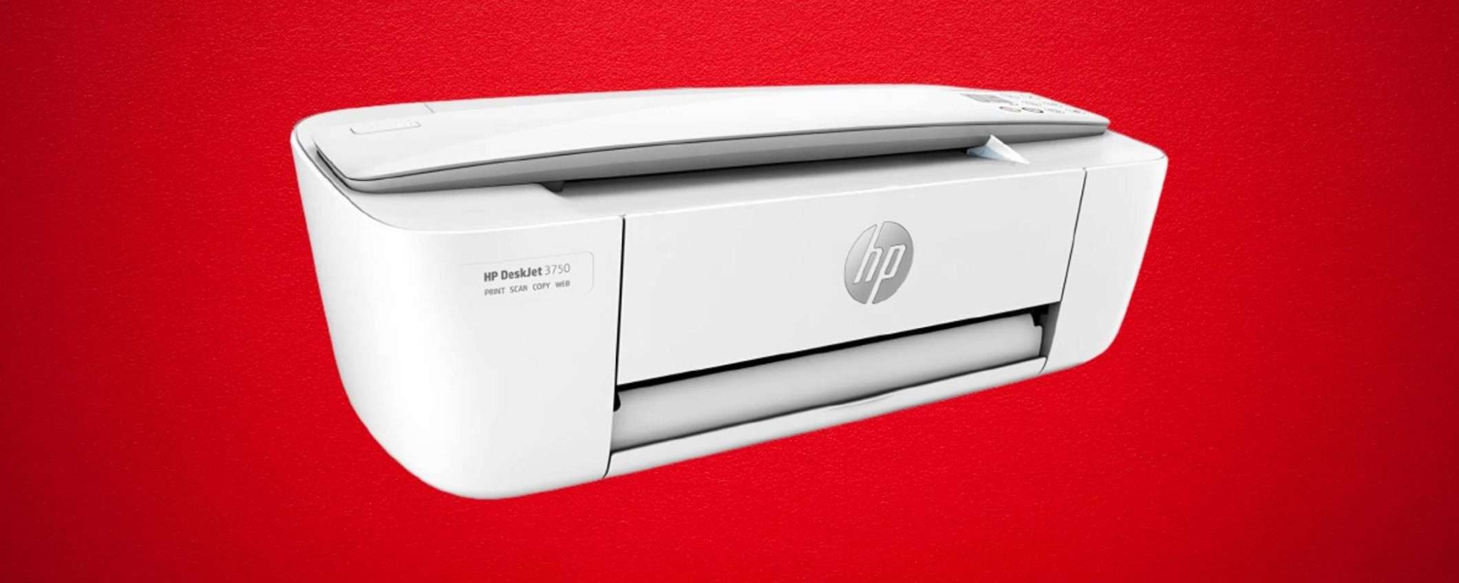 HP Deskjet 3750 in offerta su Amazon: stampa da casa e risparmia