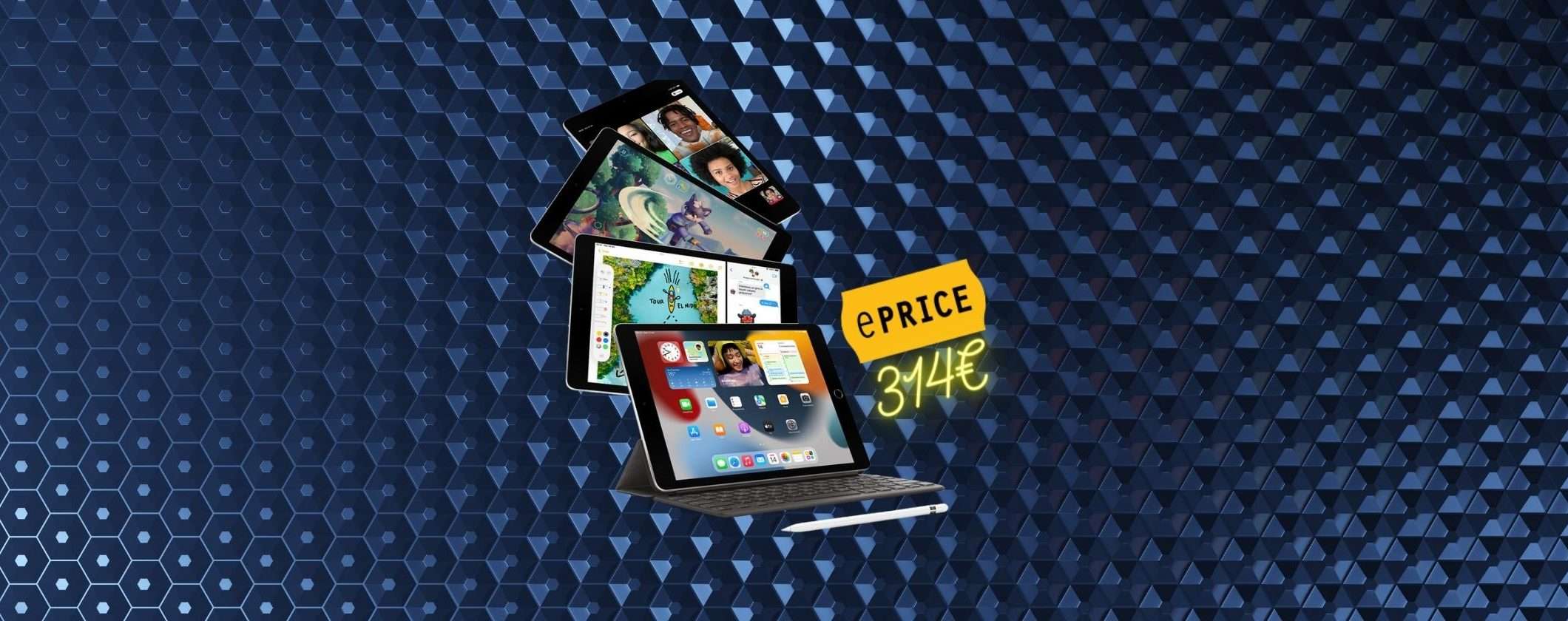 Apple iPad 9: grazie a ePRICE, per poche ore, lo acquisti a 341€