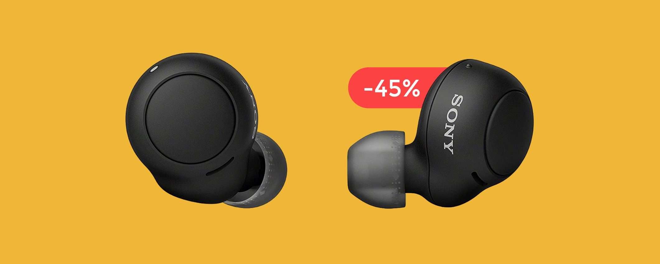 Auricolari Sony con audio a 360°: sono anche impermeabili e bastano 54€