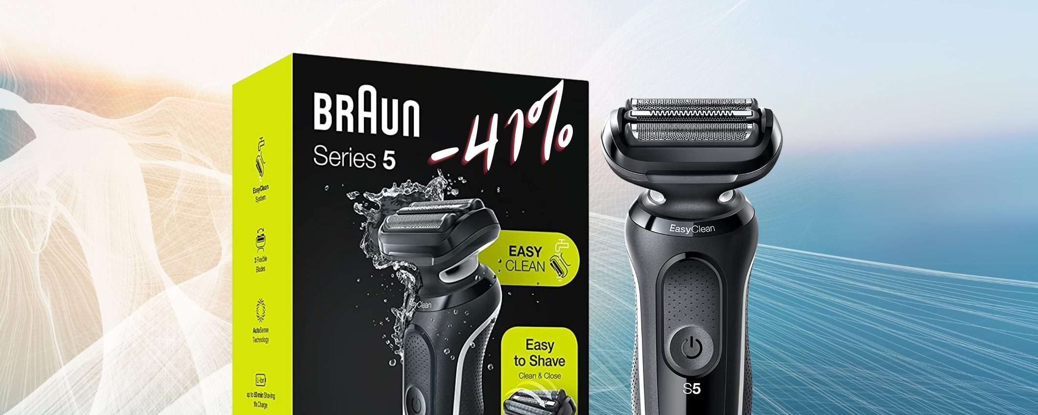 Braun Serie 5: il rasoio elettrico definitivo CROLLA su Amazon al 41%