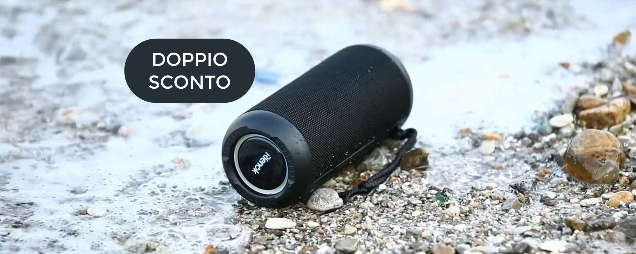 Cassa Bluetooth IMPERMEABILE e dal suono potentissimo: bastano 41€