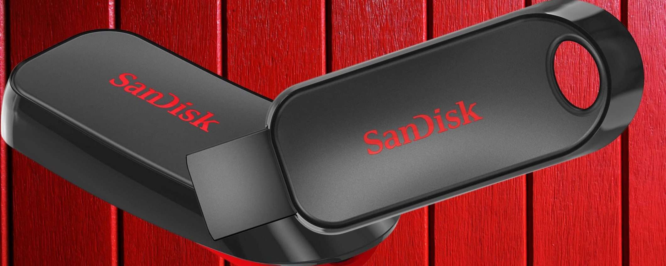 SanDisk, sconto BOMBA 63% su Amazon: chiavetta USB 128GB a 14€