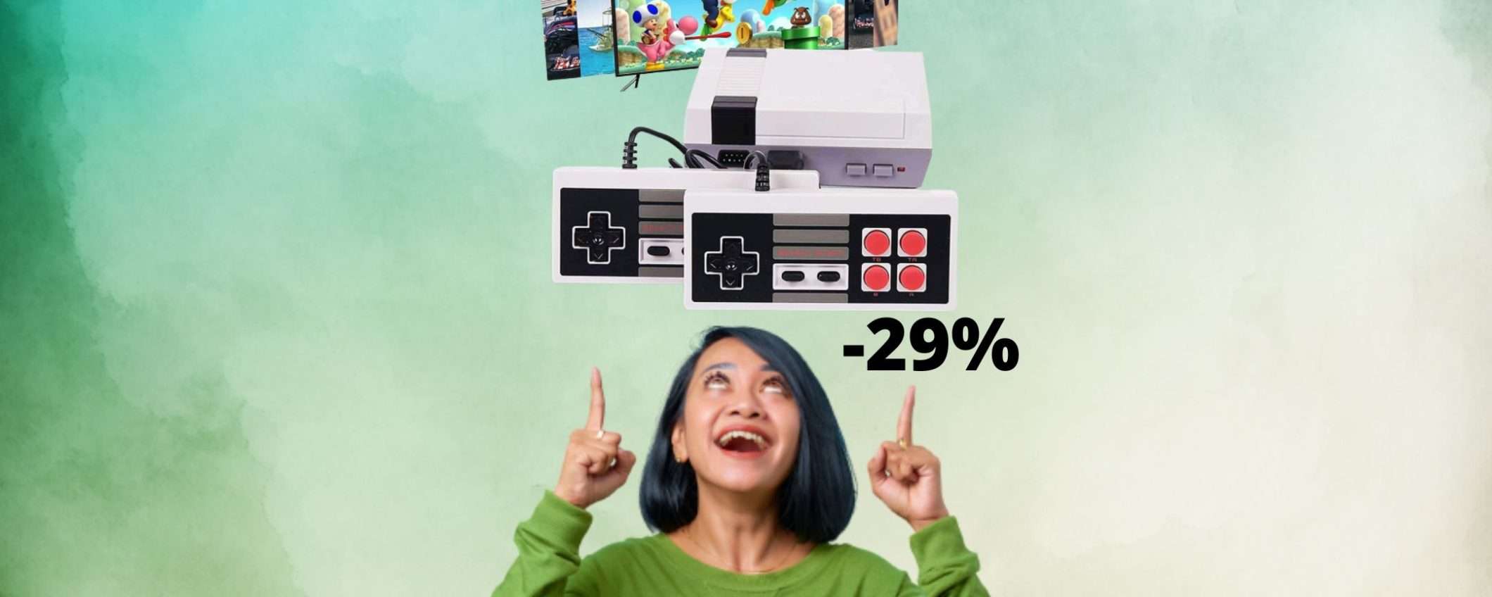 Mini console retrò: super sconto del 29% su Amazon